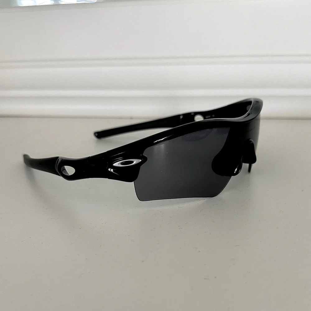 Oakley Glossy Black Radarlock Performance Sunglasses